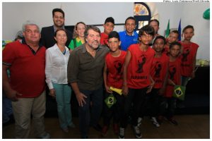 Cerimônia de abertura da I Copinha Olinda de Futebol. Foto: Luiz Fabiano/Pref.Olinda