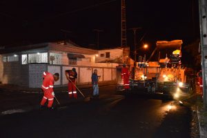 Recapeamento da Via do Contorno, em Jardim Atlântico. Foto: Lucio Pessoa/Pref.Olinda