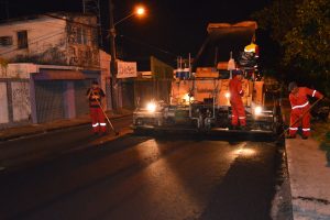 Recapeamento da Via do Contorno, em Jardim Atlântico. Foto: Lucio Pessoa/Pref.Olinda