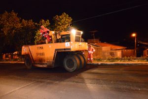 Recapeamento da Via do Contorno, em Jardim Atlântico. Foto: Lucio Pessoa/Pref.Olinda