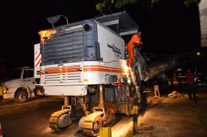 Em princípio, o trabalho foi reiniciado em vias de Jardim Atlântico. Foto: Lucio Pessoa/Pref.Olinda